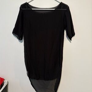 Elegant Black Sheer Coverup